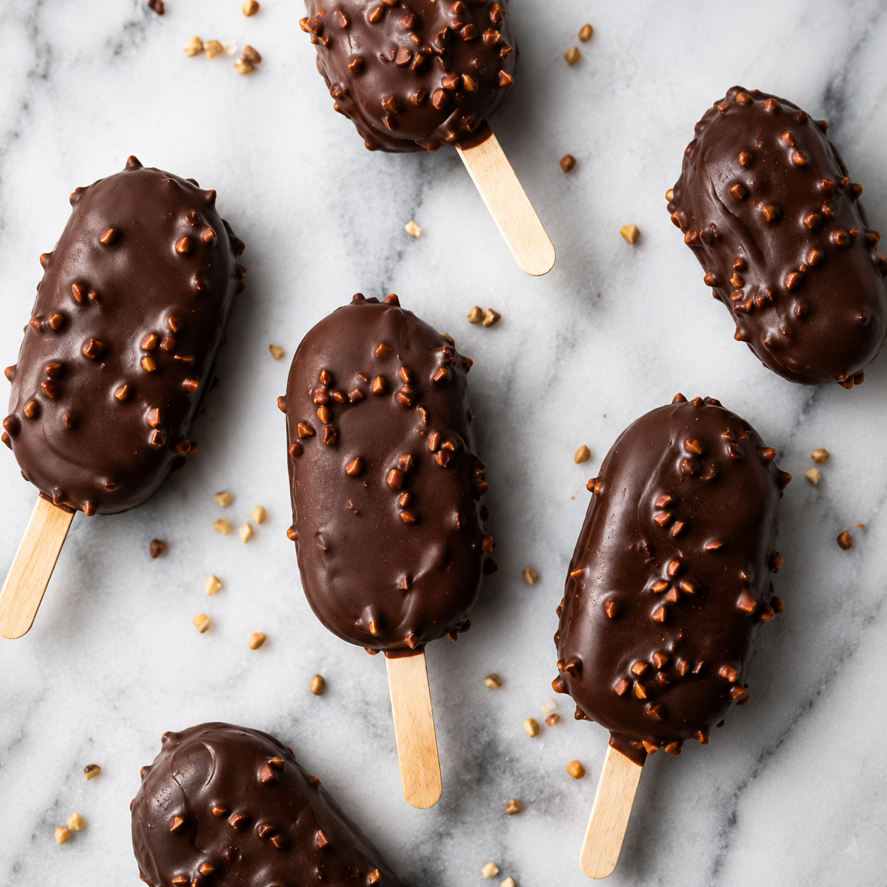 Homemade MAGNUM Almond Swirl Ice-Cream