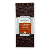 70% Intense Dark Chocolate || 30% Roasted Almonds