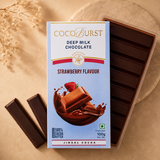 Deep Milk Chocolate || Strawberry Flavour