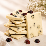 White Chocolate || 30% Cranberry & Blueberry