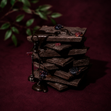 70% Intense Dark Chocolate || 30% Cranberry & Blueberry