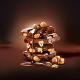 70% Intense Dark Chocolate 30% Hazelnut & Pista - 50g/100g/200g