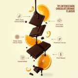 70% Intense Dark Chocolate || Orange Flavour
