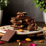 Deep Milk Chocolate 30% Almonds & Pista -  50g/100g/200g