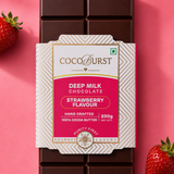 Deep Milk Chocolate || Strawberry Flavour