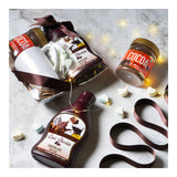 DIY Drinking Chocolate Hamper with Mocha/Cinnamon/Cocoa powder, Syrup, mug, marshmallows in a tray