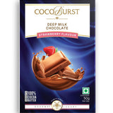 Deep Milk Chocolate Strawberry Flavour -  50g/100g/200g